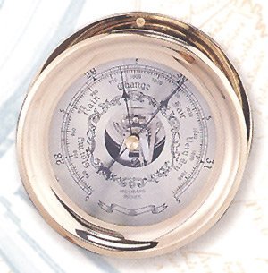 7.5" Polished Brass Barometer - DRH Nauticals
