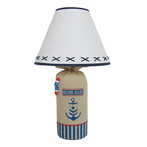 Welcome Sailors Nautical Table Lamp