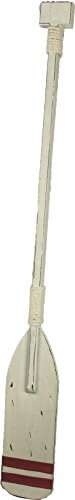 Distressed White Wood Nautical Paddle w/Red Stripes & RopeBeach Decor,Home,Home Décor Accents,Nautical Decor,Nautical Decoration,Nautical Decorations,Nautical Home Decoration,Nautical Wall Decor,SH,spreadr-hidden,Tropical Items