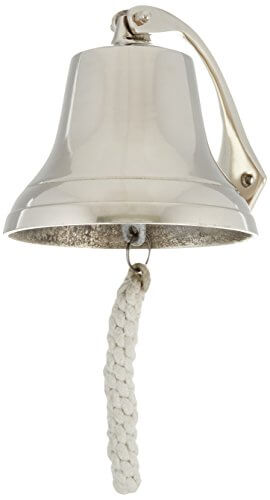 Polished Aluminum Dinner Bell 6" - Nautical Ship BellAluminum Bells,Bells,Brass Bells,Decorative Bells,Dinner Bell,Home,Nagina International,Nautical Bells,Navy Bell,Outdoor Bells,Ships Bell,Ships Brass Bells,spreadr-hidden,Wall Hanging Bells,Wall Mount B
