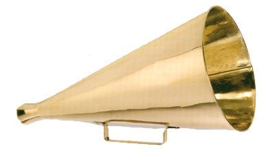 Brass Bull HornBeach Decor,Furniture,Nautical Decor,Nautical Decoration,Nautical Wall Decor,SH,Ship Decor,spreadr-hidden,Tropical Items