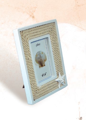 HS Nautical Fisherman's Rope Picture Frame w/StarfishBeach Decor,Home,HS,Nautical Decor,Nautical Decoration,Nautical Decorations,Nautical Home Decoration,Nautical Wall Decor,spreadr-hidden,Tropical Items,Wall & Tabletop Frames