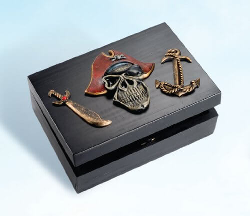 Decorative Pirate Treasure BoxDecorative Boxes,Home,Nautical Pirate,Pirate chest,Pirate Frame,Pirate ship,Pirate Treasure,Pirate Treasure box,Pirates,Ship Pirate,spreadr-hidden,Treasure chest