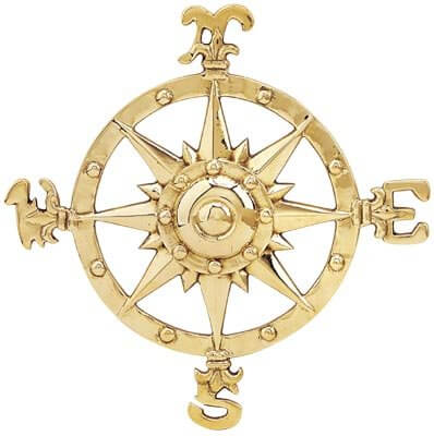 Small Brass Compass Rose Nautical Wall PlaqueBeach Decor,Decorative Signs & Plaques,Home,HS,Nautical Decor,Nautical Decoration,Nautical Decorations,Nautical Home Decoration,spreadr-hidden,Tropical Items