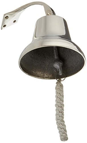 Polished Aluminum Dinner Bell 6" - Nautical Ship BellAluminum Bells,Bells,Brass Bells,Decorative Bells,Dinner Bell,Home,Nagina International,Nautical Bells,Navy Bell,Outdoor Bells,Ships Bell,Ships Brass Bells,spreadr-hidden,Wall Hanging Bells,Wall Mount B