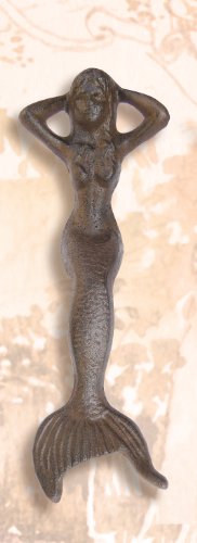 SH Rust Cast Iron Relaxing Mermaid Nautical Sculpturecast iron mermaid,Home,Mermaid Sculpture,mermaid statue,Mermaids,Polystone mermaid,SH,spreadr-hidden,Wall Sculptures