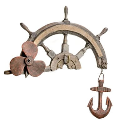 HS Ship Wheel/Anchor/Propeller HangerAnchor Bells,Anchor clocks,anchor mount,Anchors,Boat anchor,boat steering wheel,boat wheel,Brass anchor,brass ship wheel,Home,Home Décor Accents,nautical wheel,SH,ship wheel,ship wheel clock,ship wheel mirror,Ships anc
