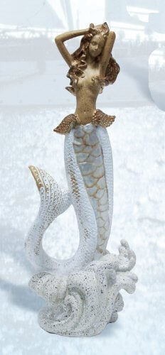 HS Nautical Mermaid Sculpture/Statuecast iron mermaid,Home,Mermaid Sculpture,mermaid statue,Mermaids,Polystone mermaid,SH,spreadr-hidden,Statues