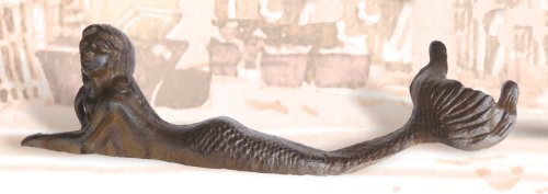 Rust Cast Iron Laying Mermaidcast iron mermaid,Collectible Figurines,Home,Mermaid Sculpture,mermaid statue,Mermaids,Polystone mermaid,SH,spreadr-hidden