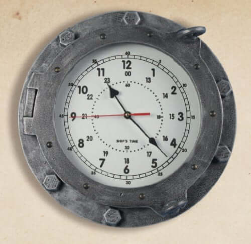 HS Wooden Nautical Porthole ClockAluminum porthole,Barometers,Brass Barometer,Brass Barometers,brass porthole,Brass Ship clocks,Home,Life ring clock,Lifering clocks,Nautical Barometers,Nautical Clock,nautical clocks,Nautical Table clock,Nautical wall cloc