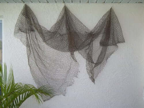 Greenish Brown Decorative Fish NettingBeach Decor,HS,Lawn & Patio,Nautical Decor,Nautical Decoration,Nautical Decorations,Nautical Home Decoration,Nautical Wall Decor,Skimming Nets,spreadr-hidden,Tropical Items