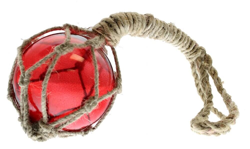 4" Red Glass Fishing Float - Sun Catcher - Nautical BuoyDecorative Fishing Floats,Fishing Floats,Hanging Ornaments,Home,RedSkyTrader,spreadr-hidden