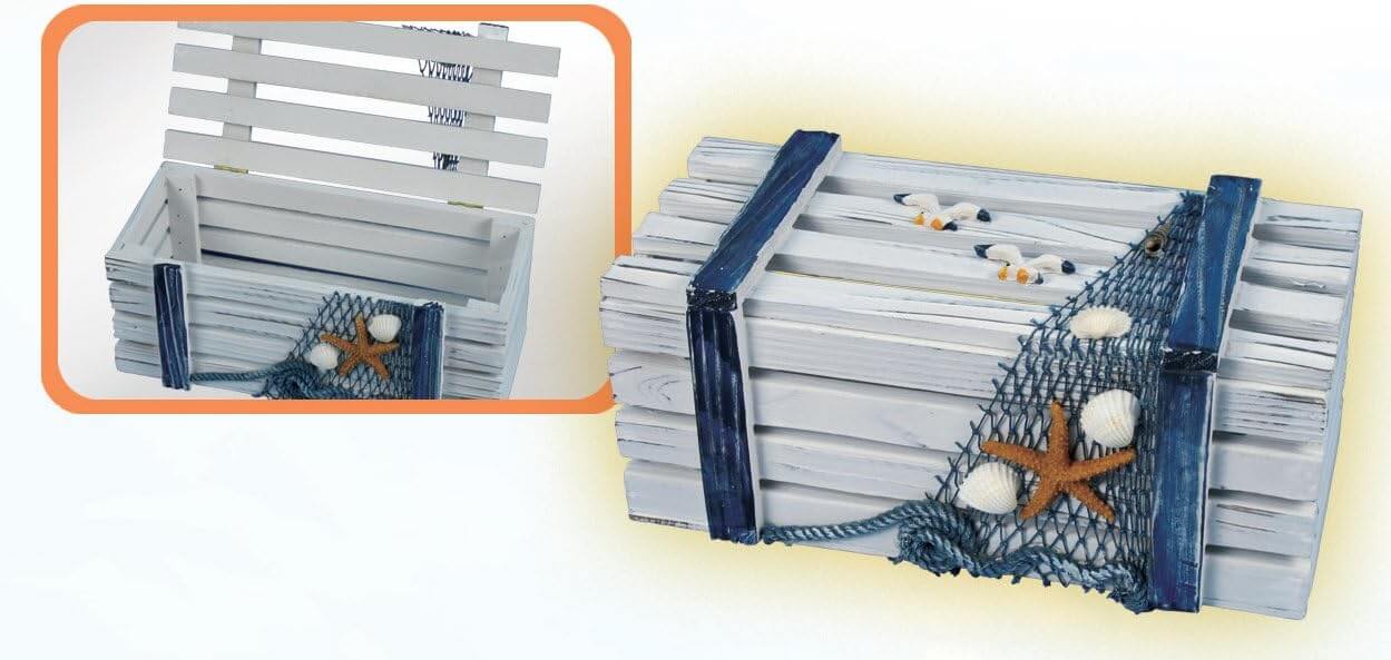 HS Distressed Wood Decorative Lobster Trap