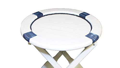 DRH Collectibles Nautical Life Ring Table - Wood With Paddle Legs for Beach House and Boats - Coastal Decor for Sailors - Perfect as Coffee and End Table - DRH Nauticals