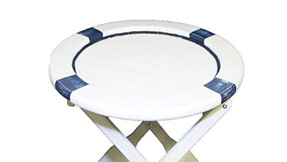 DRH Collectibles Nautical Life Ring Table - Wood With Paddle Legs for Beach House and Boats - Coastal Decor for Sailors - Perfect as Coffee and End Table - DRH Nauticals