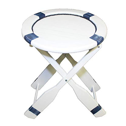 DRH Collectibles Nautical Life Ring Table - Wood With Paddle Legs for Beach House and Boats - Coastal Decor for Sailors - Perfect as Coffee and End Table - DRH Nauticals