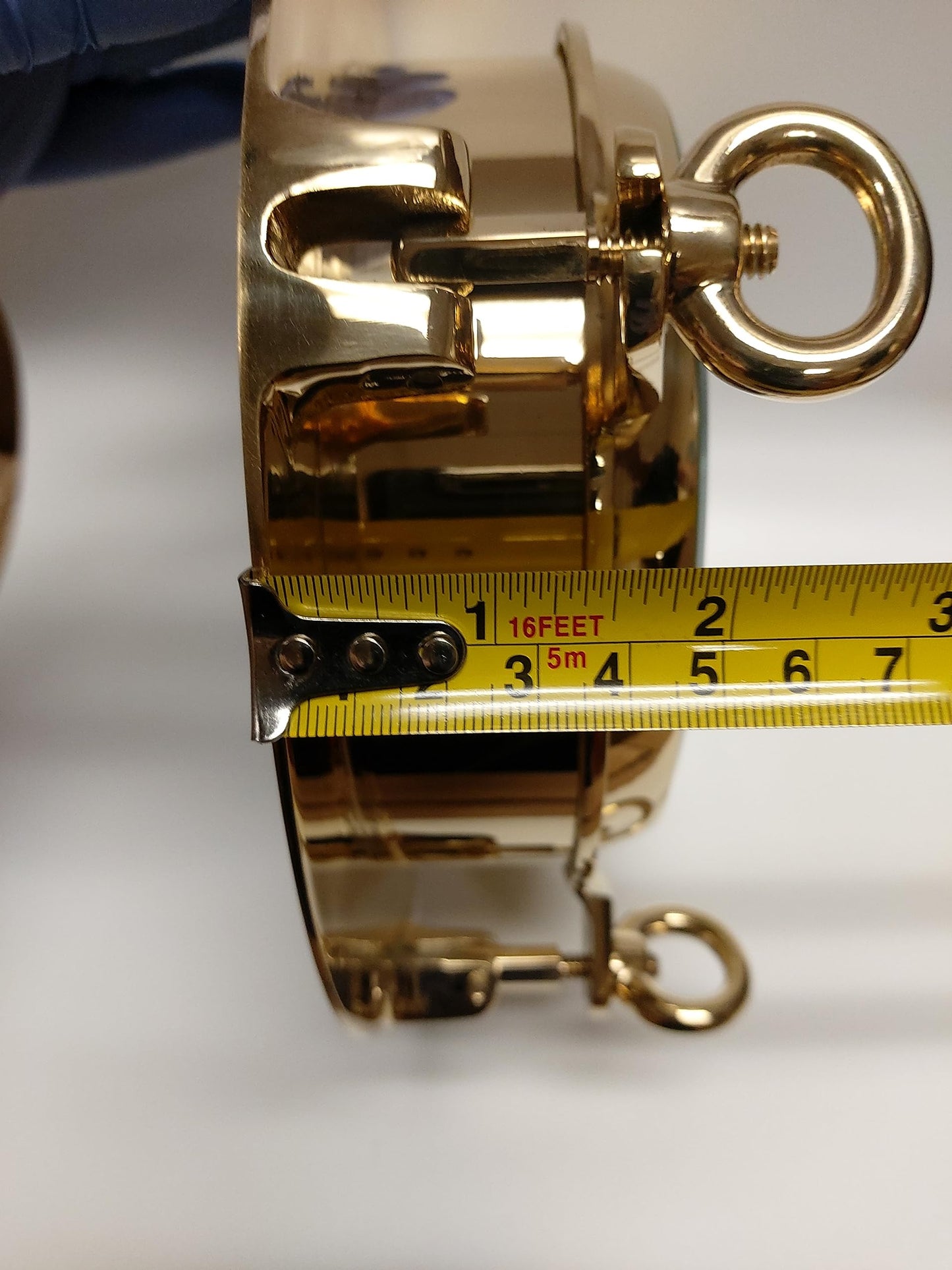Polished Brass Porthole Barometer
