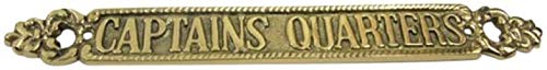 12" Brass Plaque, Captain's Quarter - DRH Nauticals