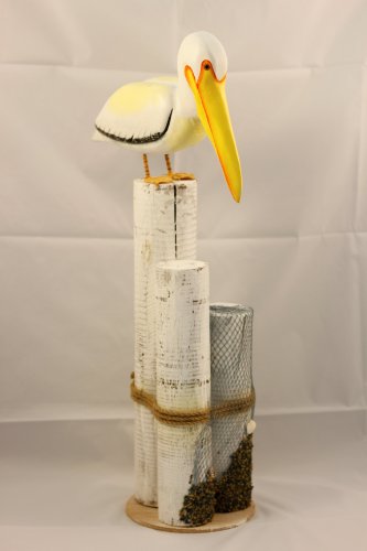 Pelican on Piling Decoration - DRH Nauticals