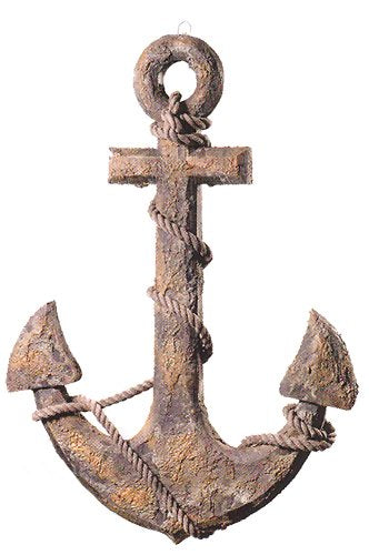 HS Antique Finish Wooden Anchor - DRH Nauticals