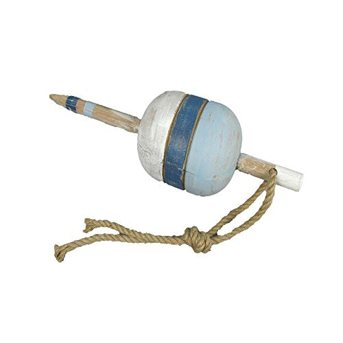 HS Nautical Wooden Buoy w/Rope
