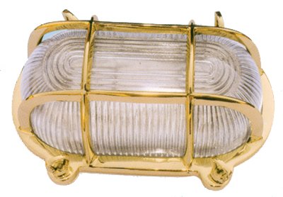 Brass Nautical Bulkhead Lamp - DRH Nauticals