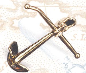 HighShine Brass Leaning Anchor - DRH Nauticals