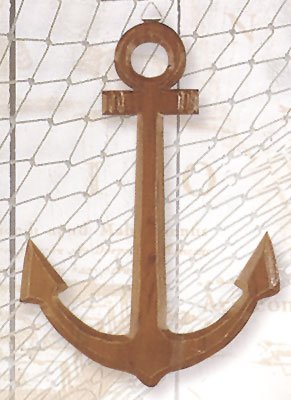 HighShine Wooden Anchor Wall Plaque - DRH Nauticals