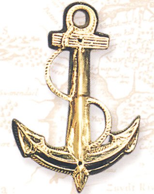 HighShine Brass Fowled Anchor Wall Plaque - DRH Nauticals