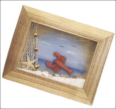 Framed Hanging Nautical Lobster Wall Plaque - DRH Nauticals