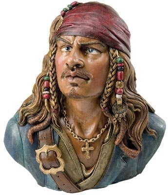 Pirate with Braids Coin Bank - DRH Nauticals